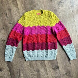 OLEANA NORWAY Wool Chunky Sweater Ytre Arna Size Small Rare